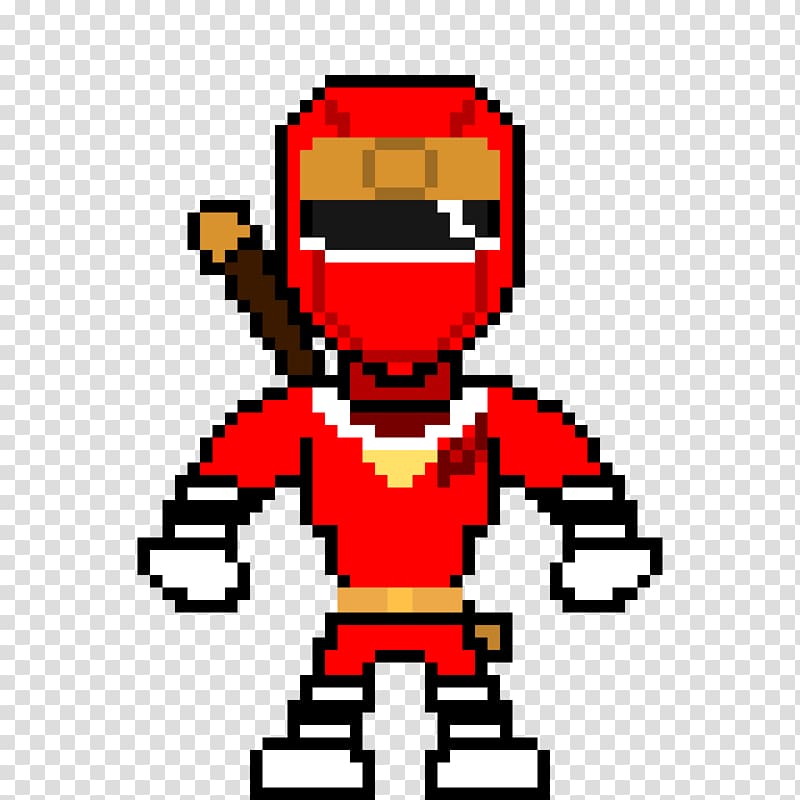 Red Ranger Sprite Alien Character, Ninja transparent background PNG clipart