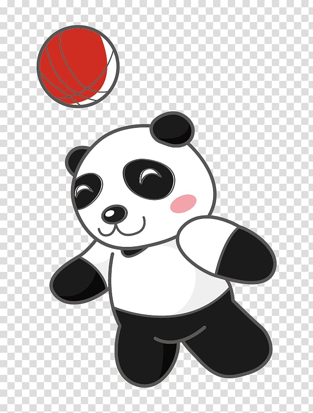 Giant panda Bear Cartoon Illustration, panda transparent background PNG clipart