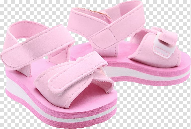 Sandal Shoe, Pretty pink sandals transparent background PNG clipart
