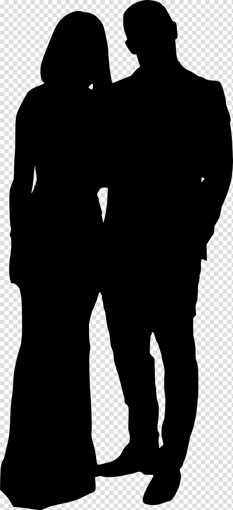 Silhouette , wedding couple transparent background PNG clipart