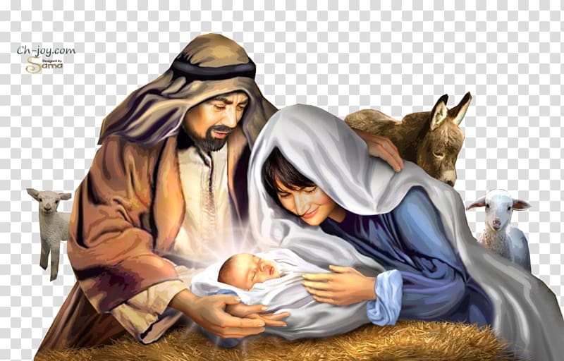 The Nativity painting, Holy Family Nativity of Jesus Nativity scene Christmas Date of birth of Jesus, holy bible transparent background PNG clipart