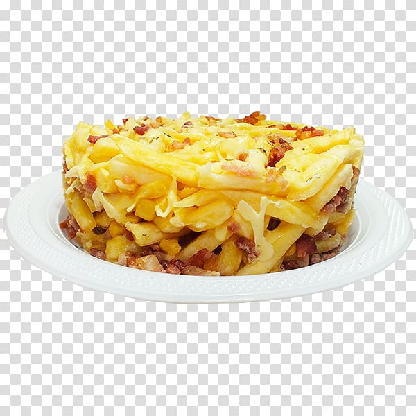 Lasagne CineMania Pastel Stuffing French fries, batata FRITA transparent background PNG clipart