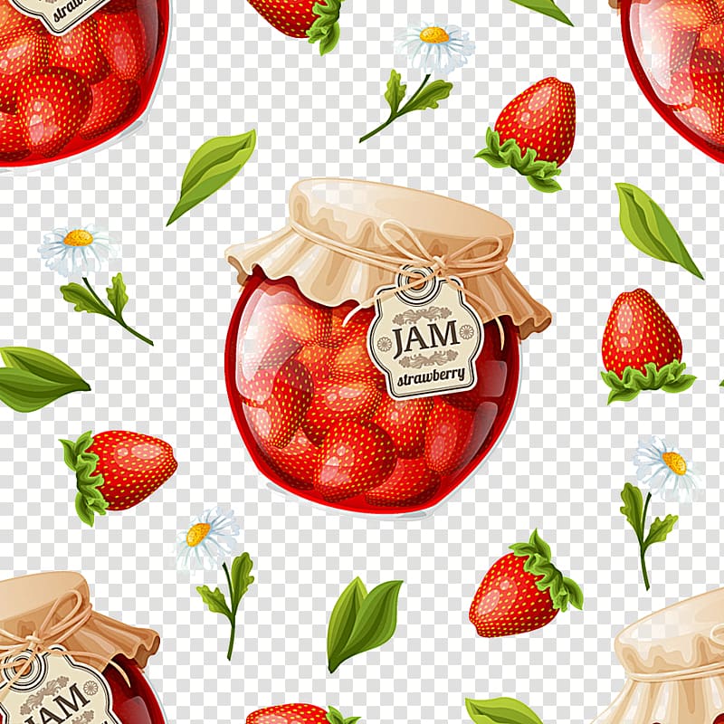 Marmalade Gelatin dessert Fruit preserves Strawberry, Strawberry transparent background PNG clipart