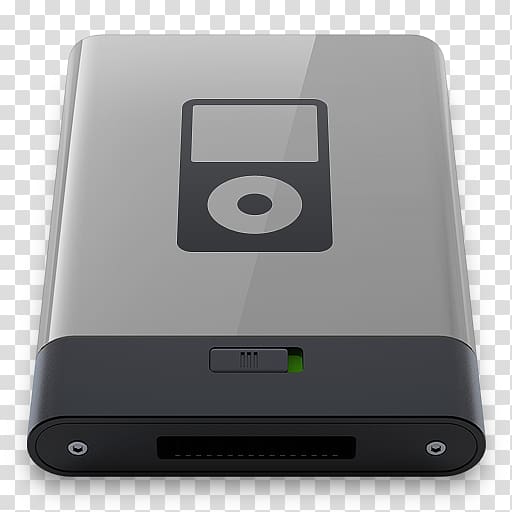 black and gray iPod Nano battery pack, electronic device ipod multimedia electronics accessory, Grey iPod B transparent background PNG clipart