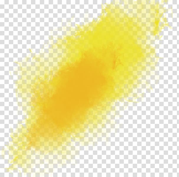 yellow paint illustration, Yellow Desktop , colour splash transparent background PNG clipart