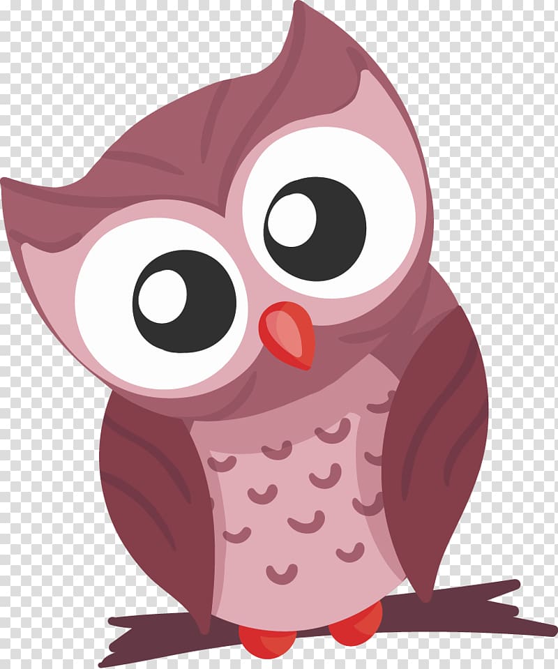 brown owl art, Owl T-shirt Cuteness , Brown cartoon owl decoration pattern transparent background PNG clipart