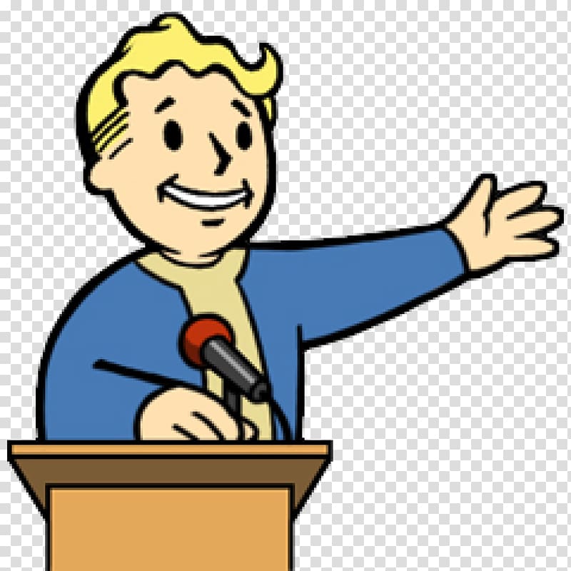 Vault Boy Charisma The Fallout Wiki New Vegas And More - Fallout - Free  Transparent PNG Clipart Images Download