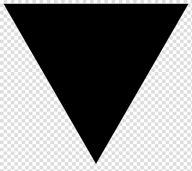 Black triangle Geometry LGBT Symbol, triangle transparent background PNG clipart
