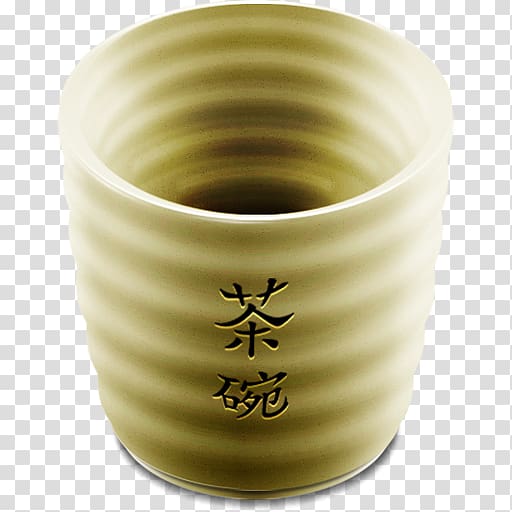 brown vase with kanji script printed, tableware mug cup, Cup 2 transparent background PNG clipart