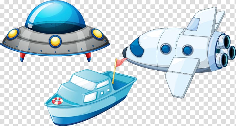 Toy Spacecraft Unidentified flying object, ship spaceship material transparent background PNG clipart