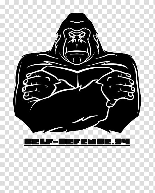 Gorilla Drawing , self-protection transparent background PNG clipart
