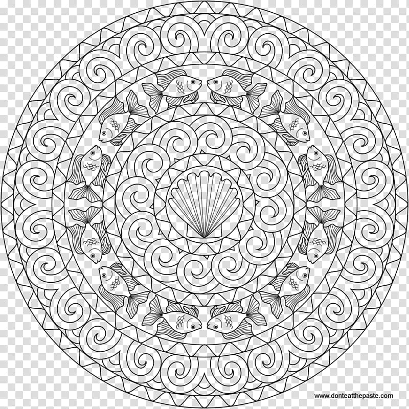 Mandala Coloring book, arabic ornament transparent background PNG clipart