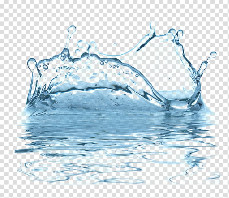 free blue water drop effect pull the transparent background PNG clipart