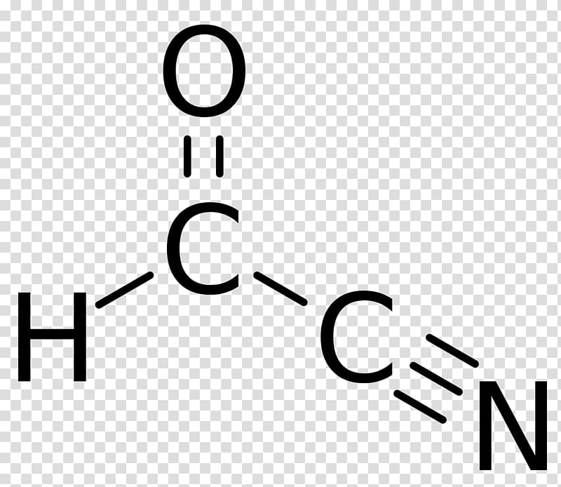 Acrylonitrile Formyl cyanide Lewis structure, chemical structure transparent background PNG clipart