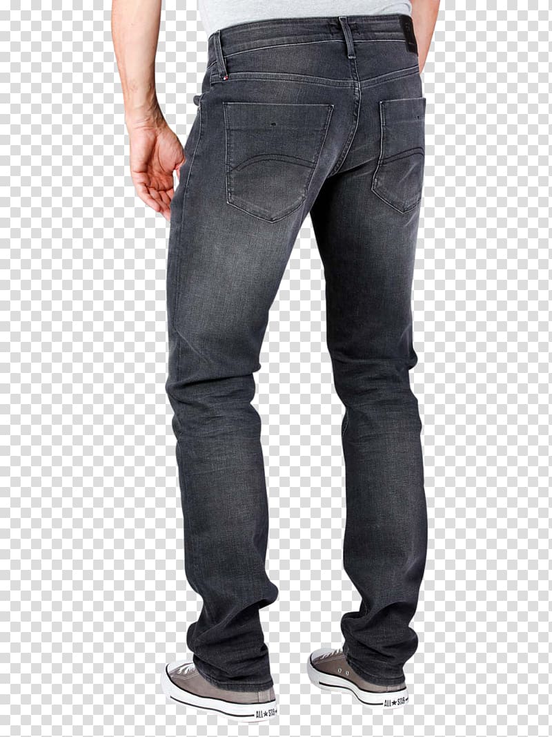 Jeans Denim Slim-fit pants Tommy Hilfiger, dark brown jeans transparent background PNG clipart