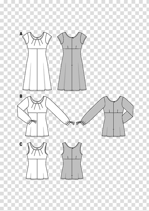 Dress Pattern Sleeve Blouse Burda Style, kimono pattern transparent background PNG clipart