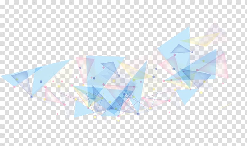 blue and pink string triangle lights illustration, Triangle Polygon Geometry, Colorful polygon transparent background PNG clipart