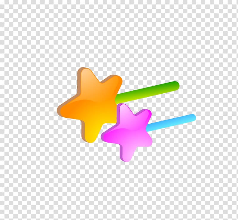 Colored stars magic wand transparent background PNG clipart