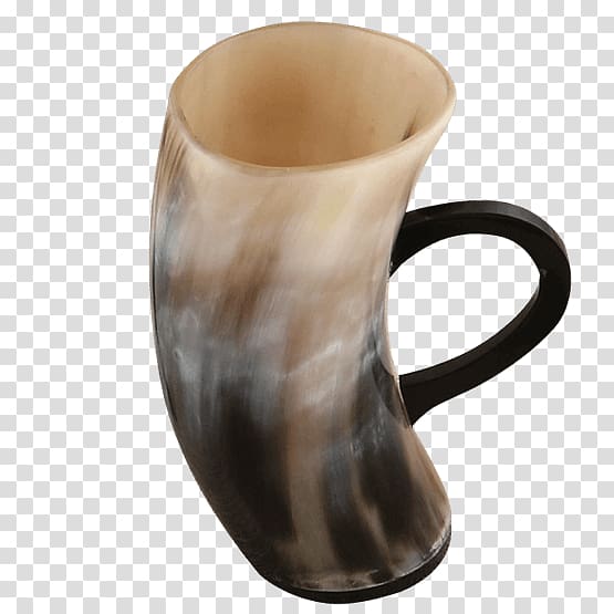 Beer Glasses Mug Mead Drinking horn, a cup of beer transparent background PNG clipart