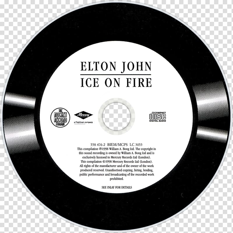 Compact disc Brand, Elton John transparent background PNG clipart