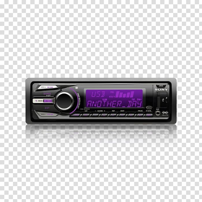 Stereophonic sound Radio receiver Sony CDX GT650UI CD receiver CD player Compact disc, sony transparent background PNG clipart