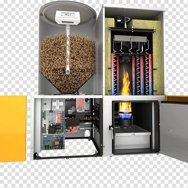 Pellet stove Pellet fuel Pellet boiler Biomass heating system, wood transparent background PNG clipart