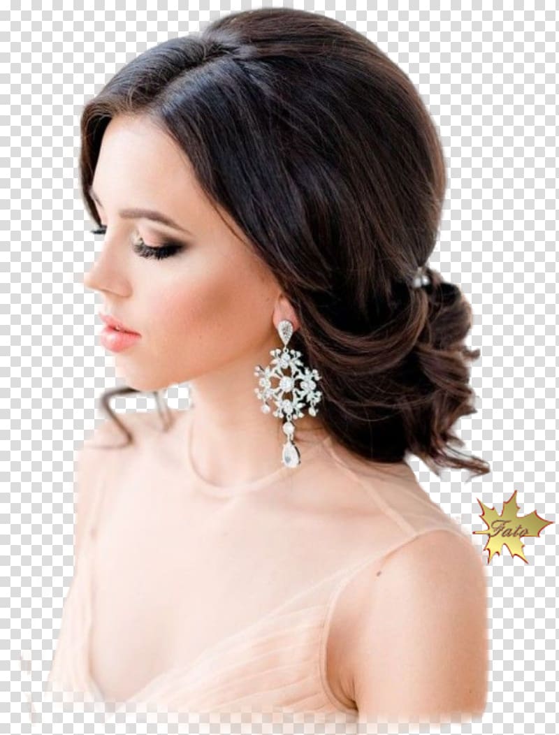 Updo Hairstyle Bun Fashion Chignon, hair style transparent background PNG clipart