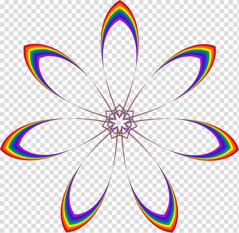 Petal Rainbow rose Flower , Rainbow Flower transparent background PNG clipart