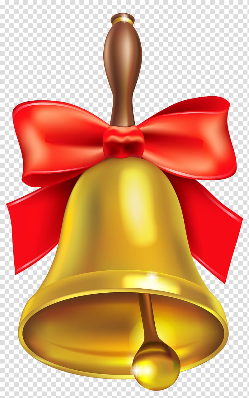 gold bell illustration, Bell , Gold School Bell transparent background PNG clipart