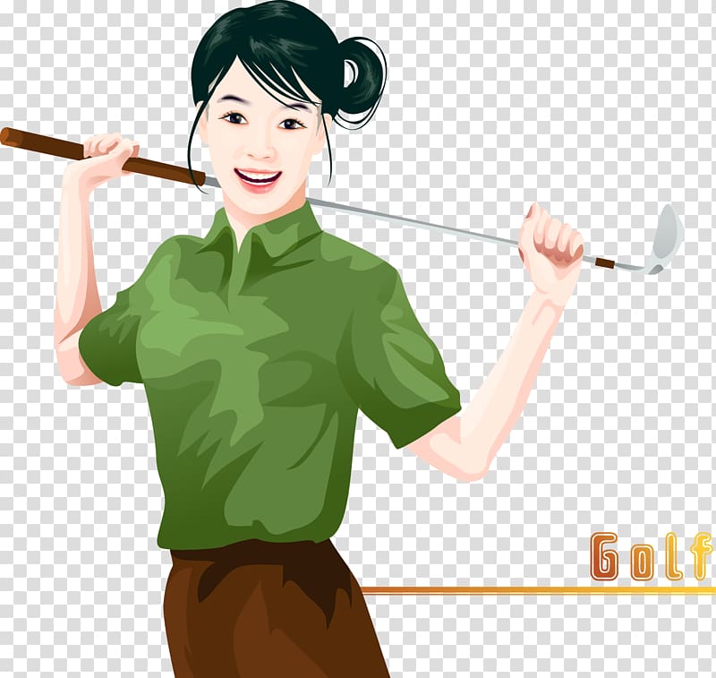 Golf Illustration, play golf transparent background PNG clipart