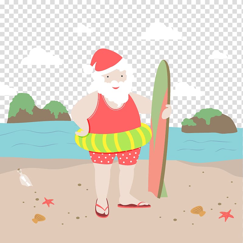 Santa Claus Beach Seaside resort, The seaside resort of Santa Claus transparent background PNG clipart