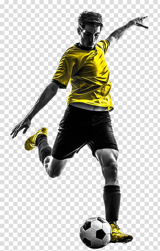 man playing soccer, Professional sports Athlete Injury Football player, footballer transparent background PNG clipart