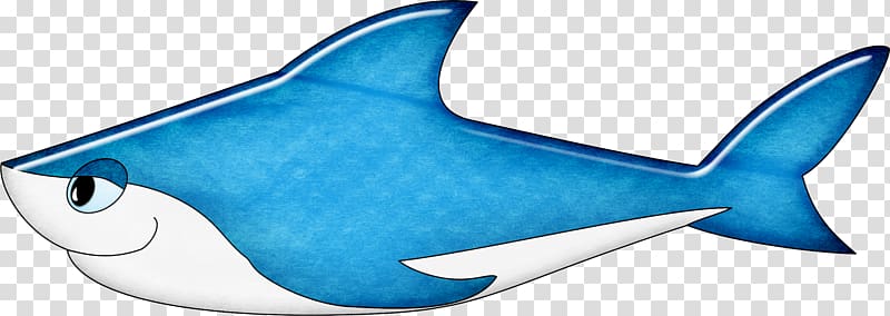 Shark Cartoon, Blue cartoon shark sticker transparent background PNG clipart