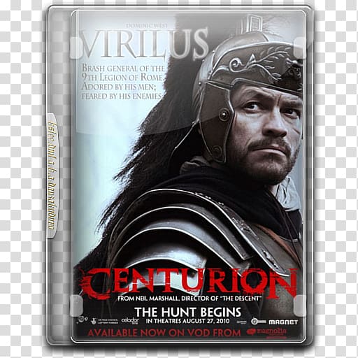 Dominic West Centurion Quintus Dias Film poster, Centurion transparent background PNG clipart