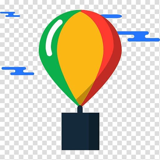 Hot air balloon Icon, A colorful hot air balloon transparent background PNG clipart