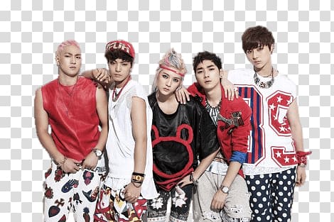 K-Pop group, NUEST Red and White transparent background PNG clipart