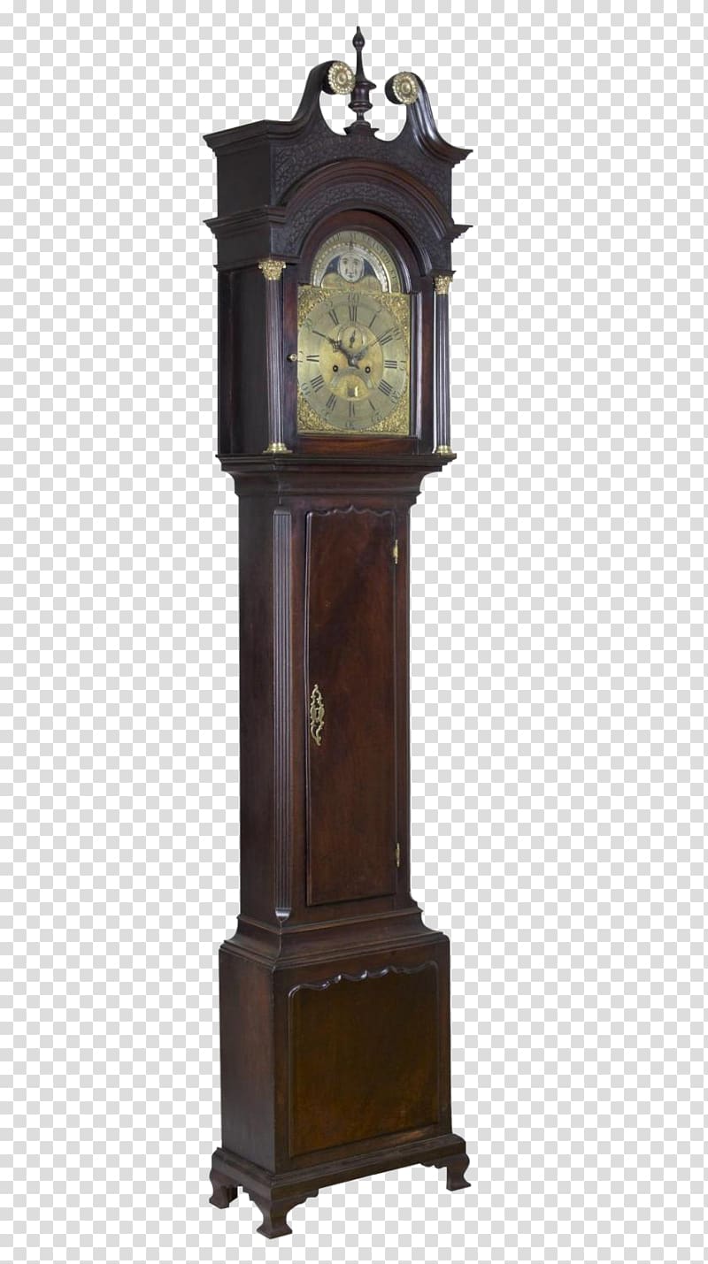 Floor & Grandfather Clocks Pendulum Antique, mahogany transparent background PNG clipart