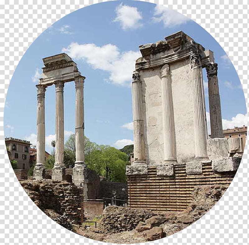Ancient Rome Arch of Septimius Severus Temple of Saturn Via Sacra Temple of Venus and Roma, column transparent background PNG clipart