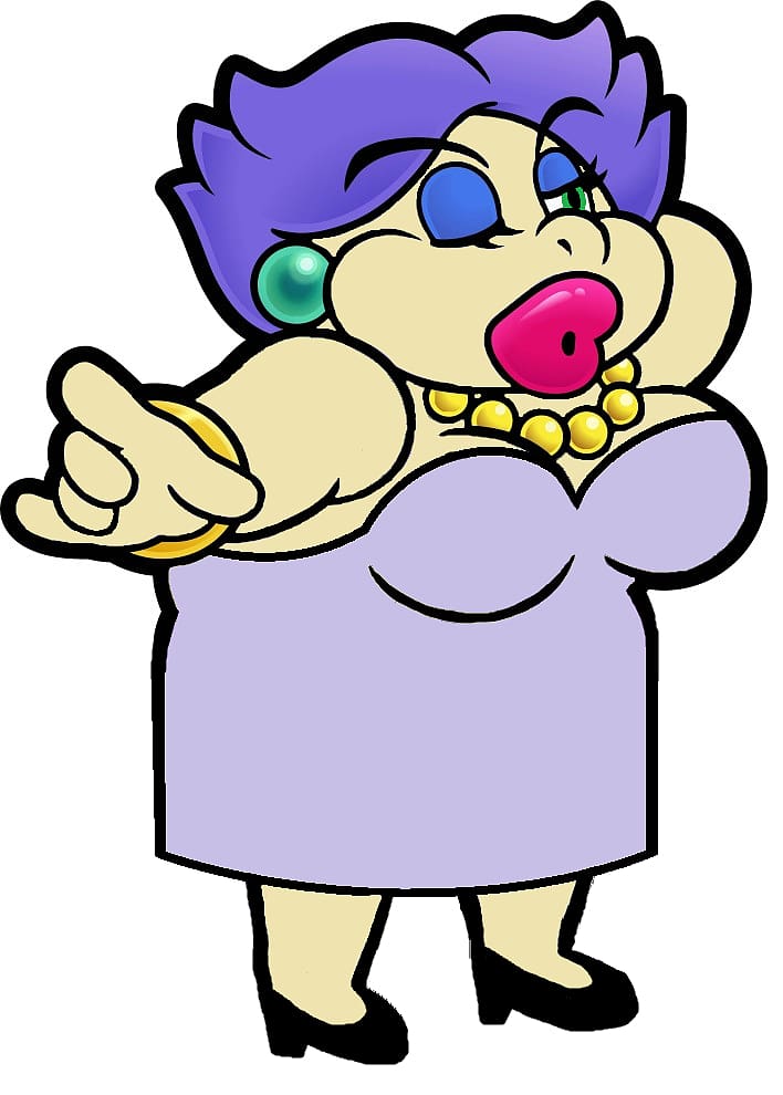 Super Paper Mario Super Mario Bros. Paper Mario: The Thousand-Year Door, Chubby Belly Dancer transparent background PNG clipart