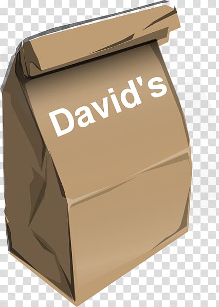 Paper bag Box Lunch, brown bag transparent background PNG clipart