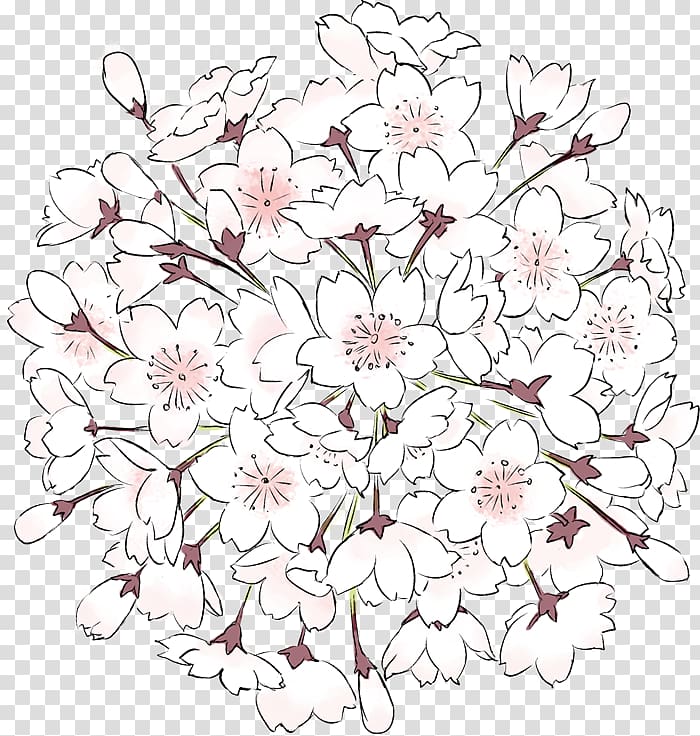 Floral design Cherry blossom, cherry blossom transparent background PNG clipart