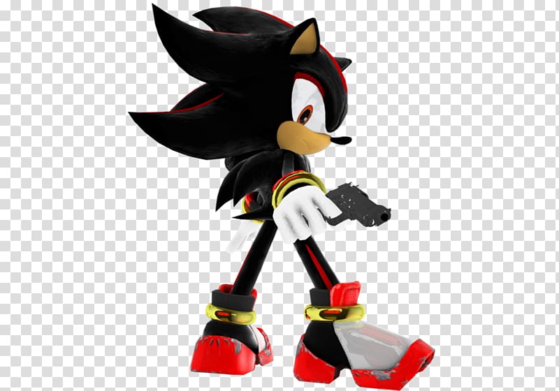 Shadow the Hedgehog Sonic Adventure 2 Gun Video game, shadow transparent background PNG clipart