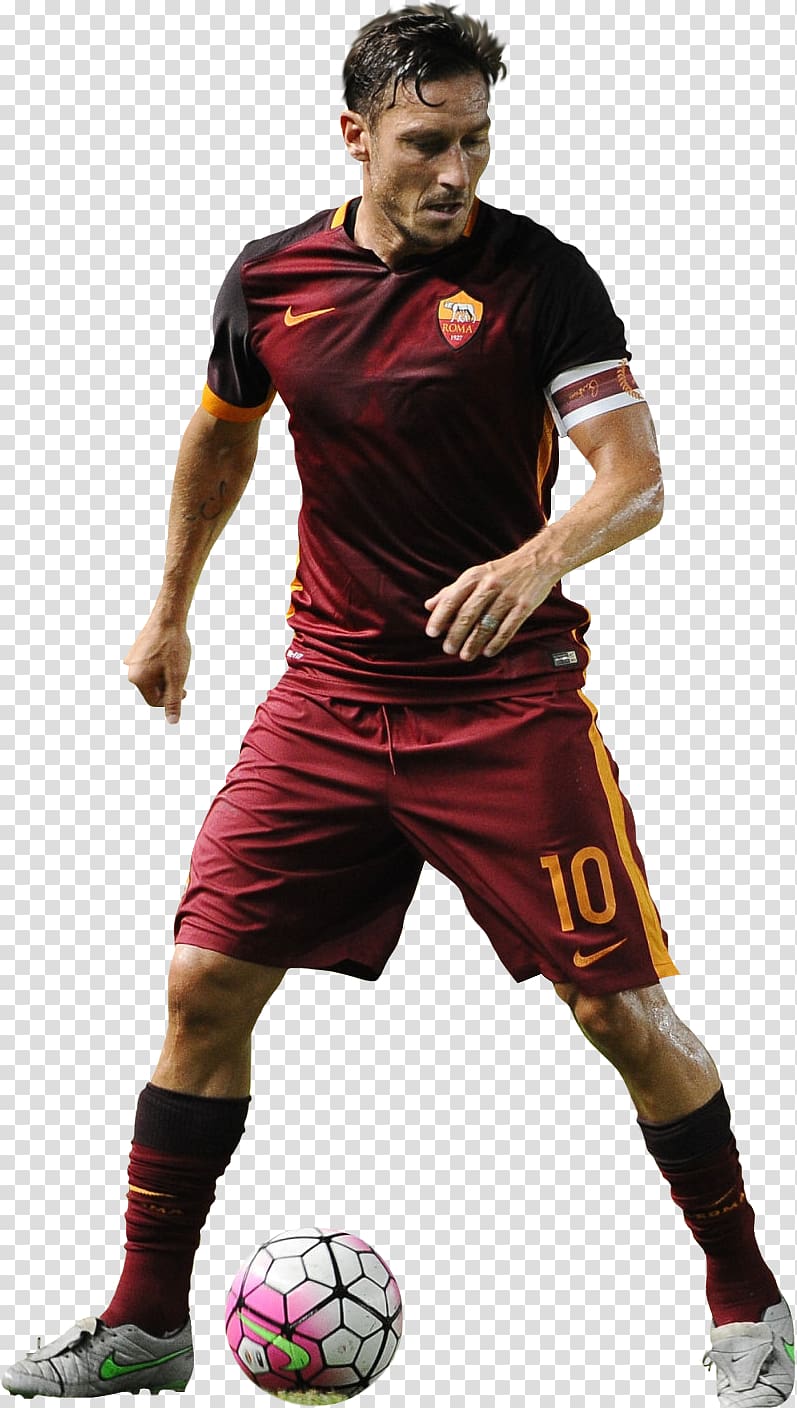 Francesco Totti A.S. Roma Football player Jersey, football transparent background PNG clipart