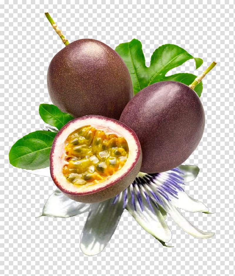 purple fruit, Juice Passion Fruit Tropical fruit Fruit tree, passion fruit transparent background PNG clipart