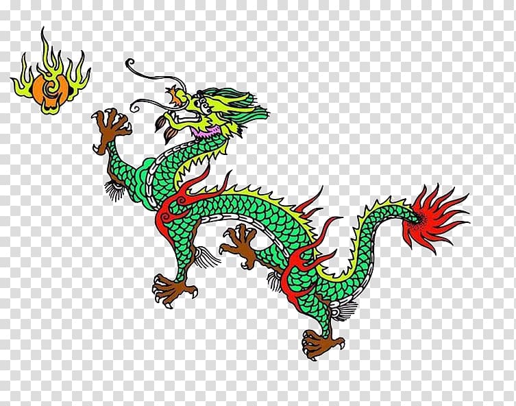 Chinese dragon Phoenix Legendary creature, Spitfire of the Chinese dragon transparent background PNG clipart