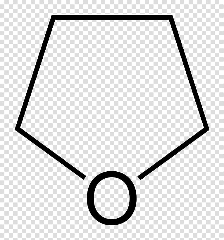 Heterocyclic compound Tetrahydrofuran Ether Thiophene, skeletal transparent background PNG clipart