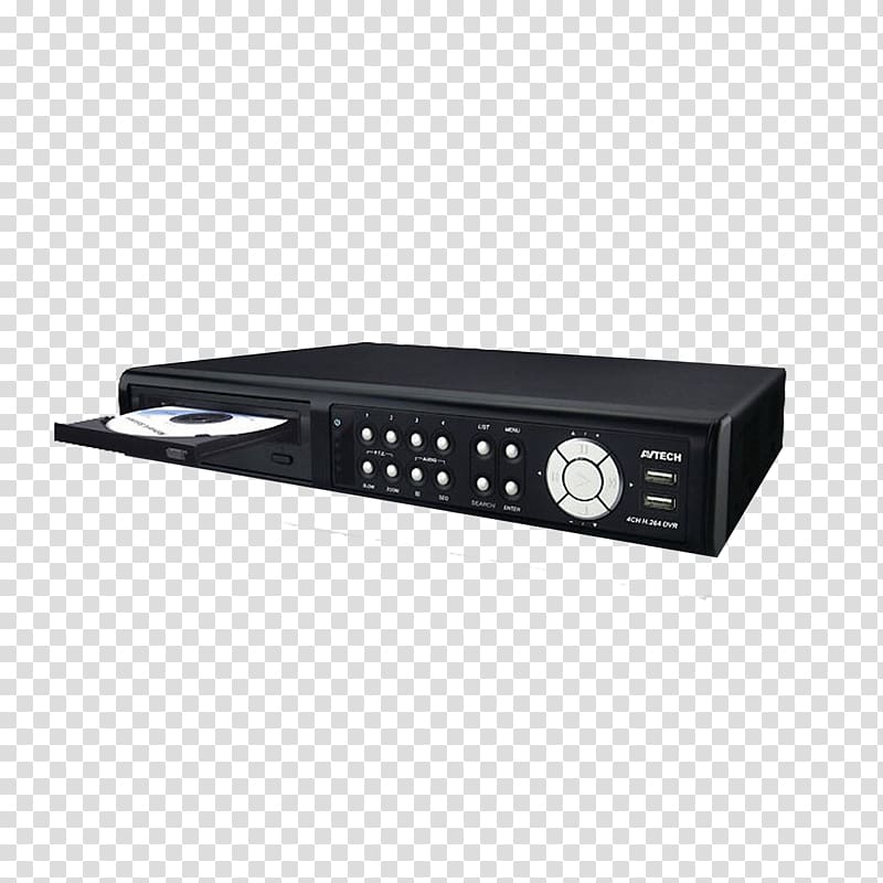 Digital video recorder Hard disk drive Videocassette recorder AVTECH Corp., Old embedded hard disk video recorder transparent background PNG clipart