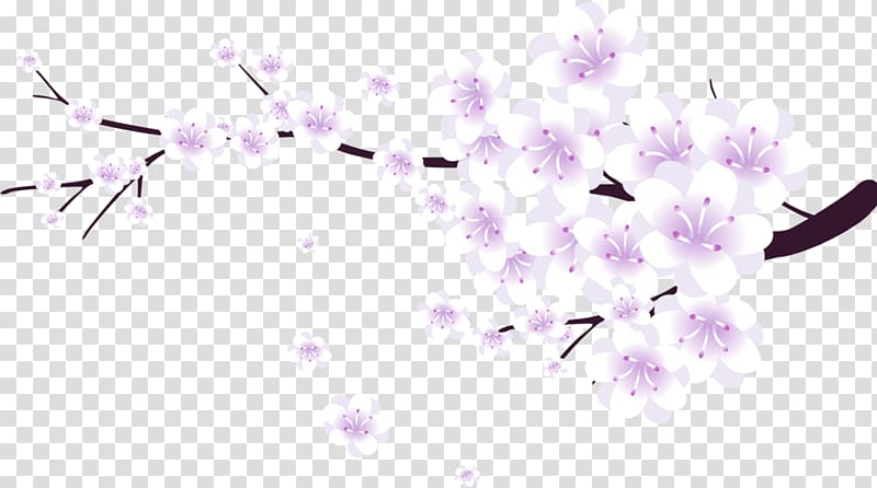 Cherry blossom Computer file, Pink branches peach decorative pattern transparent background PNG clipart