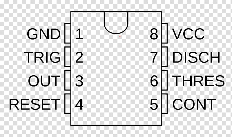 555 timer IC Pinout Electronic symbol Electronic circuit Astabil multivibrator, pcb transparent background PNG clipart