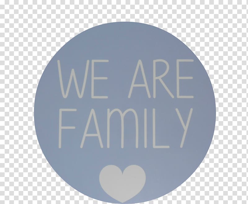 Logo Brand Party Dani Martín Font, We are family transparent background PNG clipart